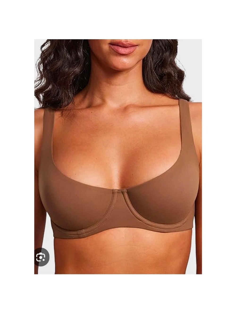 SHECURVE Bra Cocoa Brown Demi cup 36D